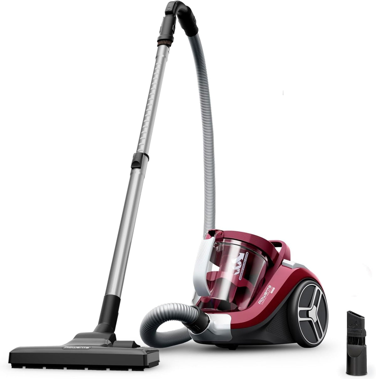 Rowenta Compact Power XXL Bag-free vacuum cleaner, 900W Energy-Efficient Motor, Advanced Cyclonic Filtration, 2.5L Large Extra Deposit, Compact, Classic Kit, RO4B23 Model