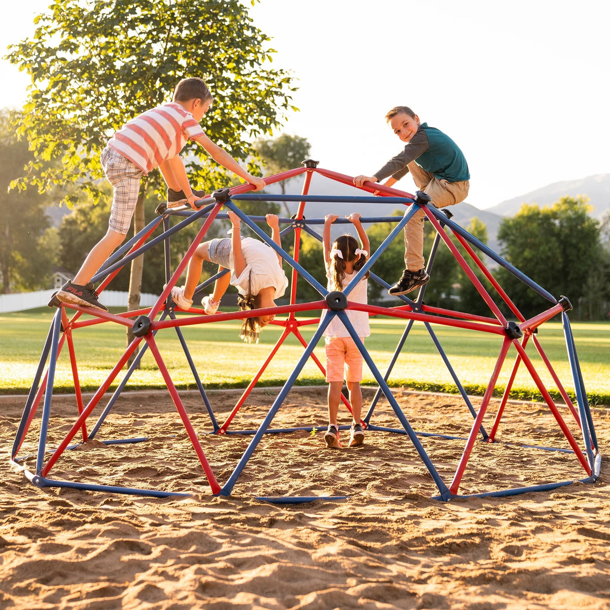 Lifetime Dome for Children's Free Air Scaling, 5 feet High x 10 feet wide, red and blue (101301)
