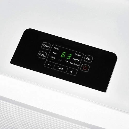 70-pint Energy Star and pump (60 pints according to new DOE) with high capacity for spaces up to 4,500 square feet. It includes programmable humidistate, hose connector, automatic switch off / restart