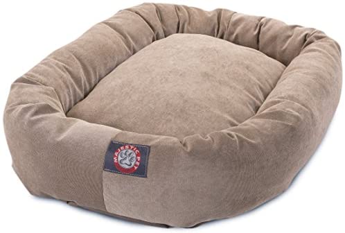 Majestic Pet Villa Bed for Bagel Dogs - 124; Donut-shaped Calming Bed, Multiple Tongs and Colors