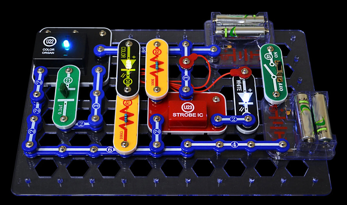 Snap Circuits ® Light SCL175 - 124; Electronic Exploration Kit - 124; More than 175 Projects - 124; STEM Educational Play for 8-year-old children in advance