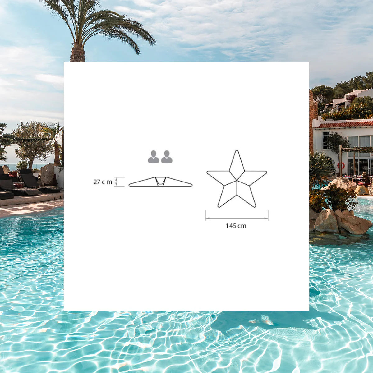 Starfish floating star