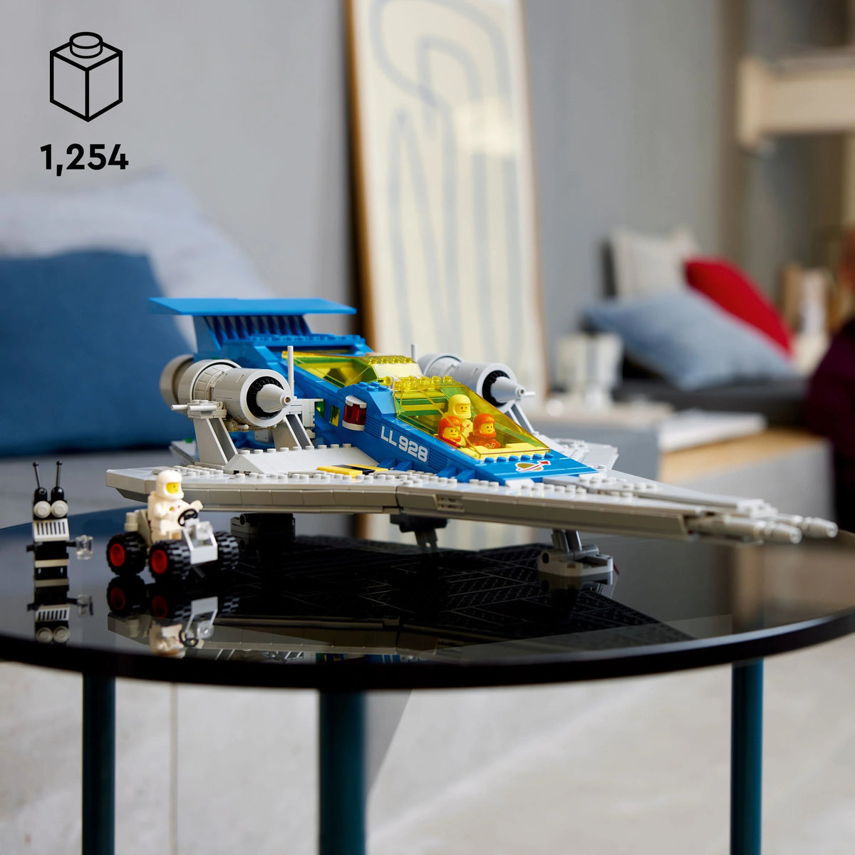 LEGO Icons Galactic Explorer 10497 - Collectible Edition of the 9th Anniversary, Classic Space Ship with Astronaut Figures, Adult Construction Set, Gift Idea for Space Fans