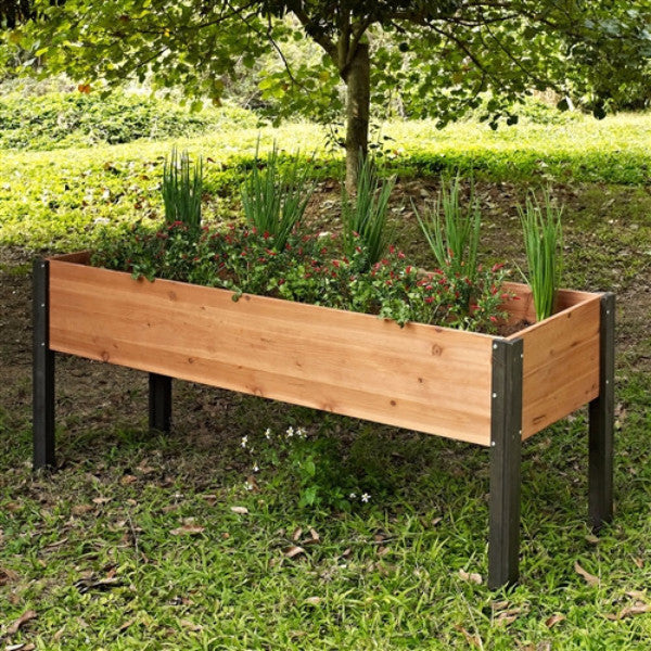 High Garden for Exterior - Urban Wood Garden 70 x 24 x 29 inches from Alto