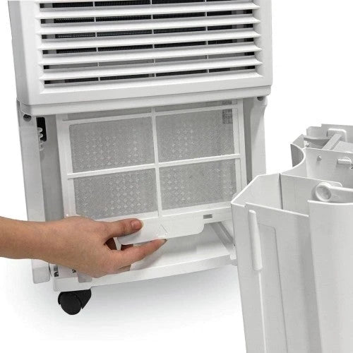 30-pint Energy Star-certified Ivation dehumidifier - includes programmable humidistate, hose connector, automatic switch off / restart, timer, wheels and air-washable filter.