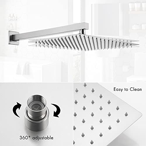 KES Shower System with 12-inch Rainhead Shower