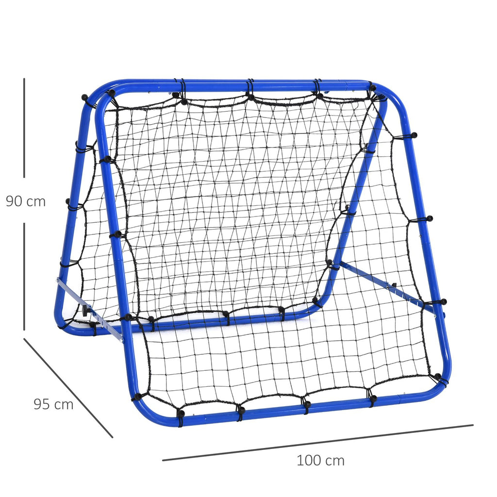 Plegable and Adjustable Rebound Network in Homcom angle 100x95x90 Cm Blue