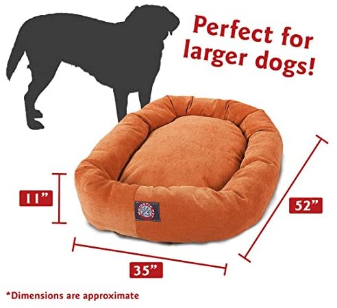 Majestic Pet Villa Bed for Bagel Dogs - 124; Donut-shaped Calming Bed, Multiple Tongs and Colors