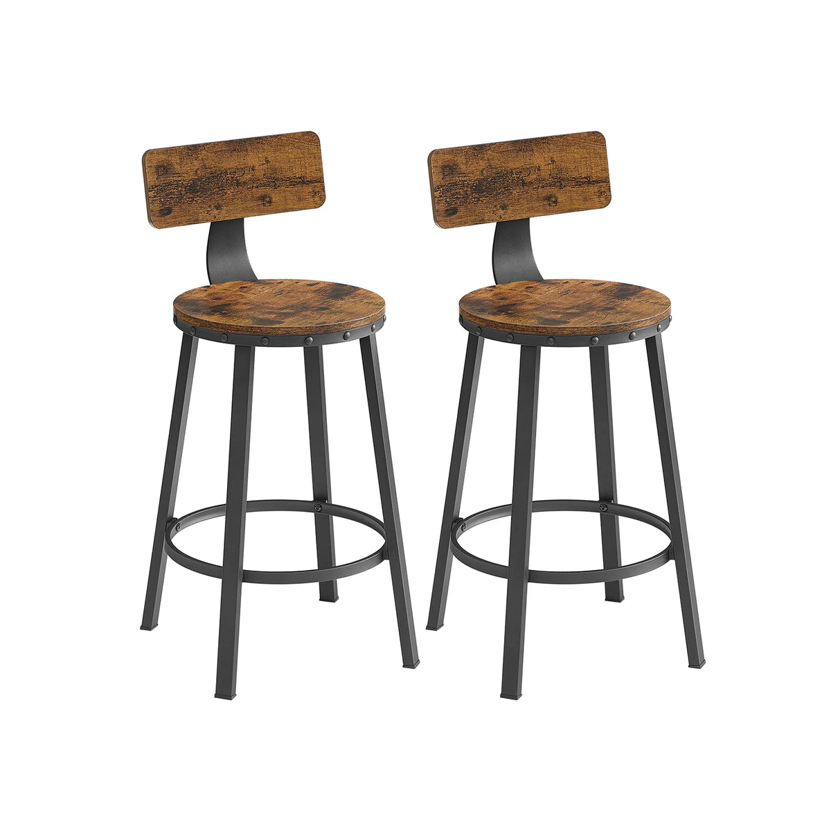 Set of 2 Industrial Bar Stones