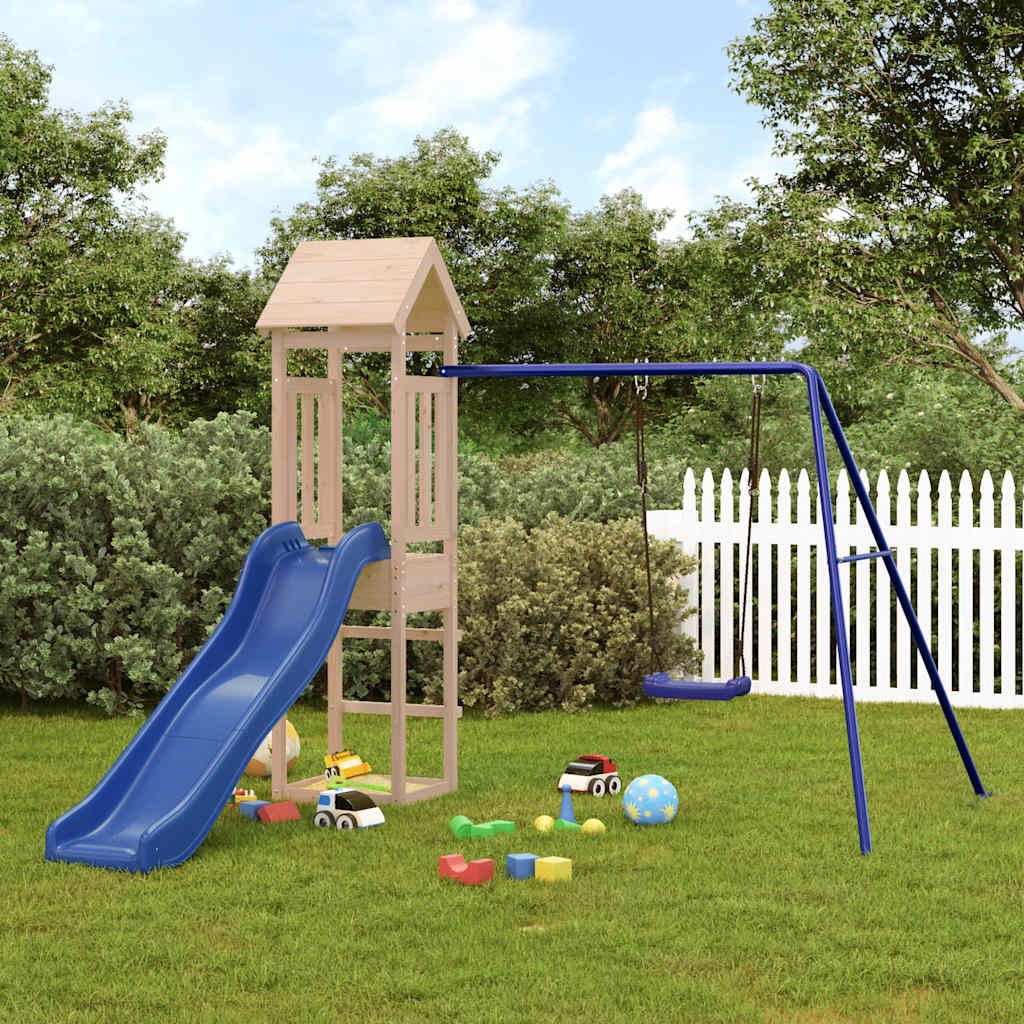 Children's Park of Exterior Madera Maciza de Pino Vidaxl