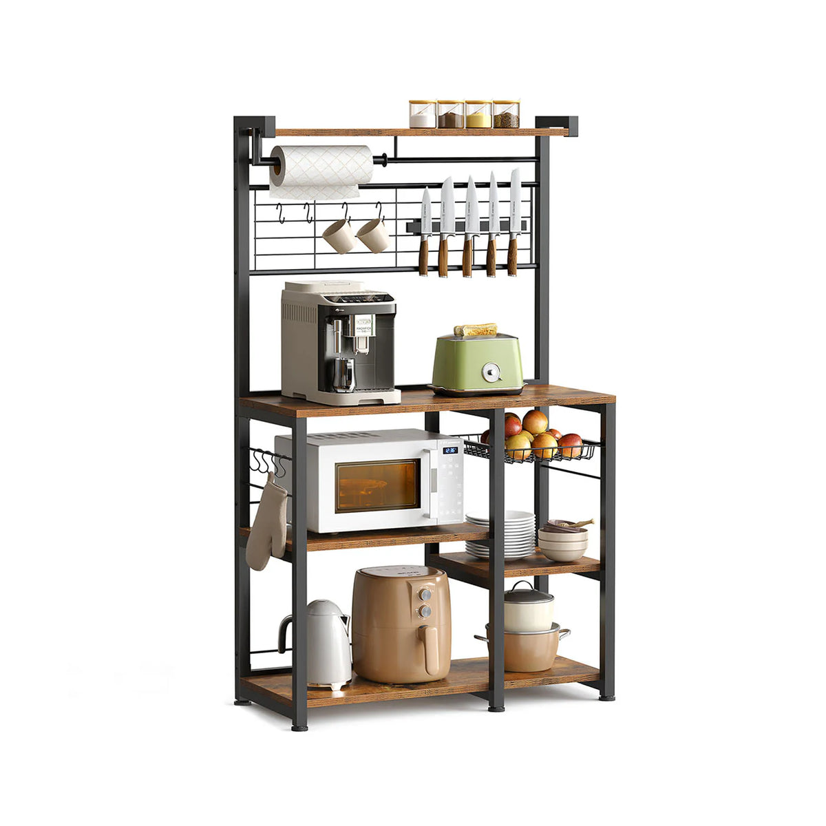 Stairway Kitchen Support for Bakery Wire Basket Paper Support