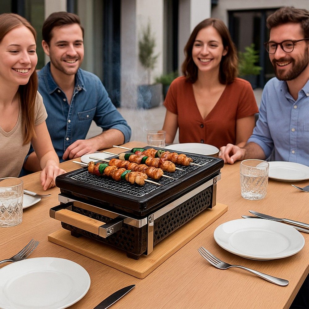 Japan Traditional Rectangular Table Grill Sumibi