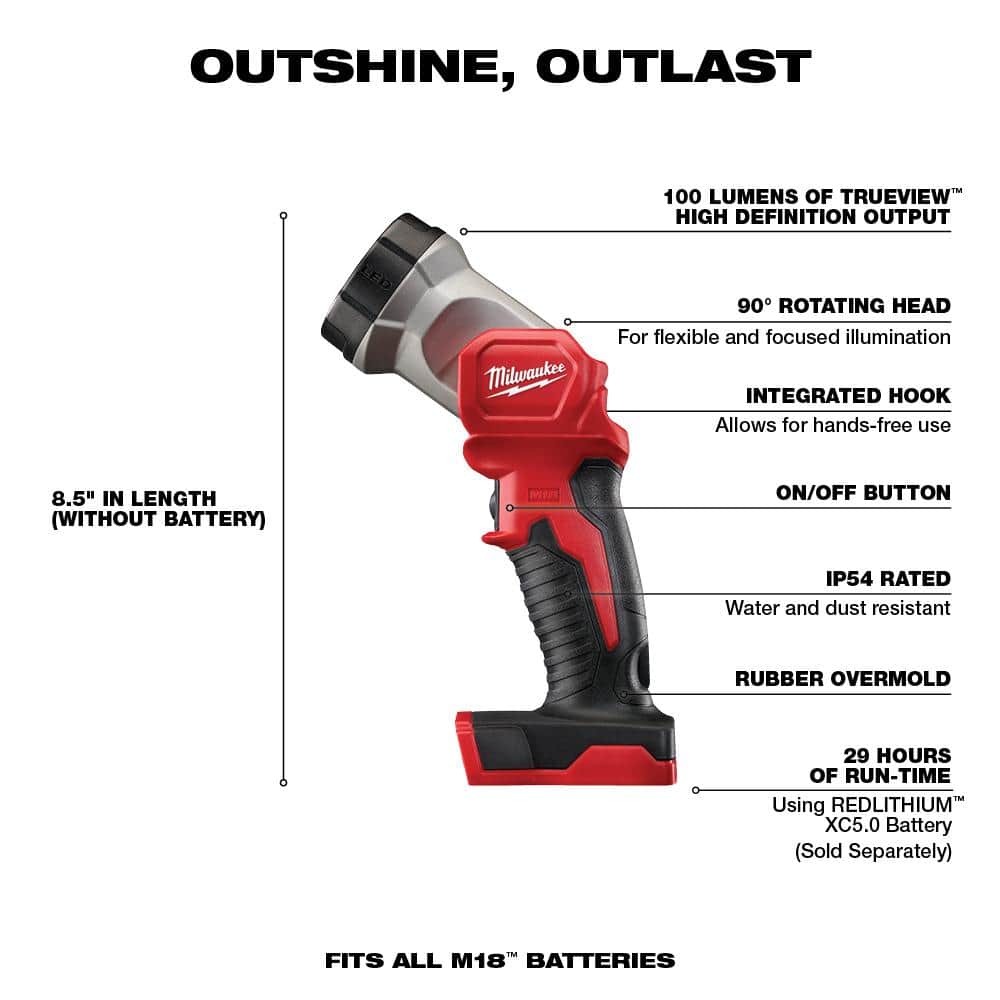 18V M18 wireless combined kit with lithium battery (6 tools) with two 3.0 Ah batteries, 1 charger, 1 tool bag 2696-26