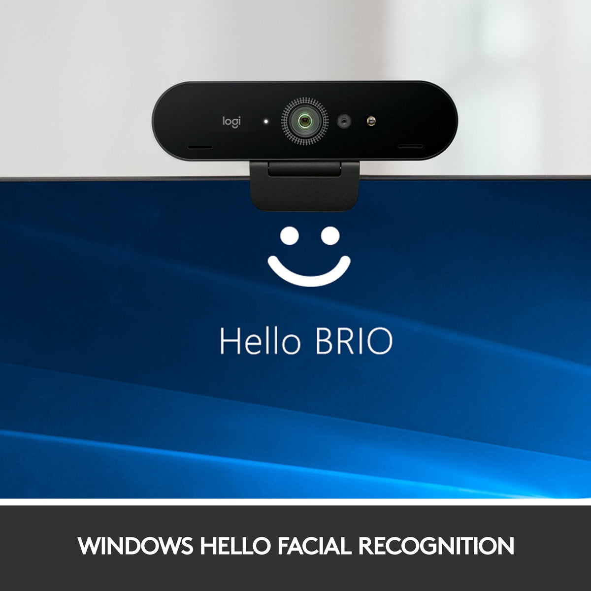 Logitech - Webcam 4K Pro 4096 x 2160 with Microphone with Noise Cancellation - Black