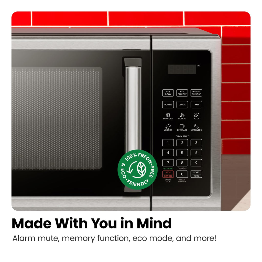 Chefman Encimera Microwave Stainless Essentials