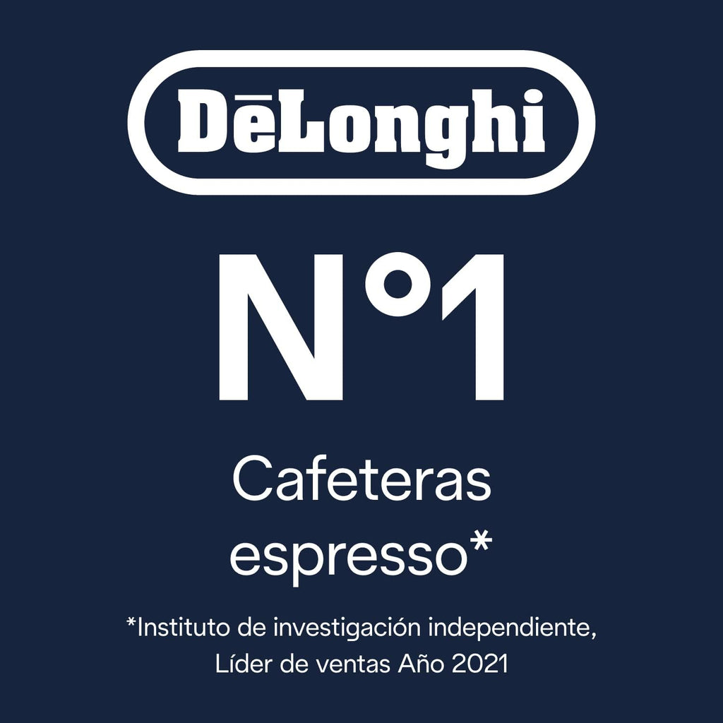 De 'Longhi Dedica - Inoxable Steel Pump Coffee Coffee Coffee Coffee, Espresso and Capuchino, 1.3 Litre Deposit, Antidote System, EC685.M Model, Metal Color
