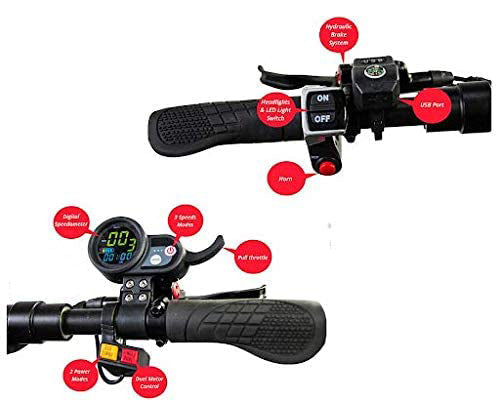 MAXX Ultra High Speed Adult Electric Pattern 60 MPH, Plegable - 124; 5000W - 124; 60V / 38.5Ah - 124Ah; Autonomy - 133 km - 124; Earrings up to 30 °