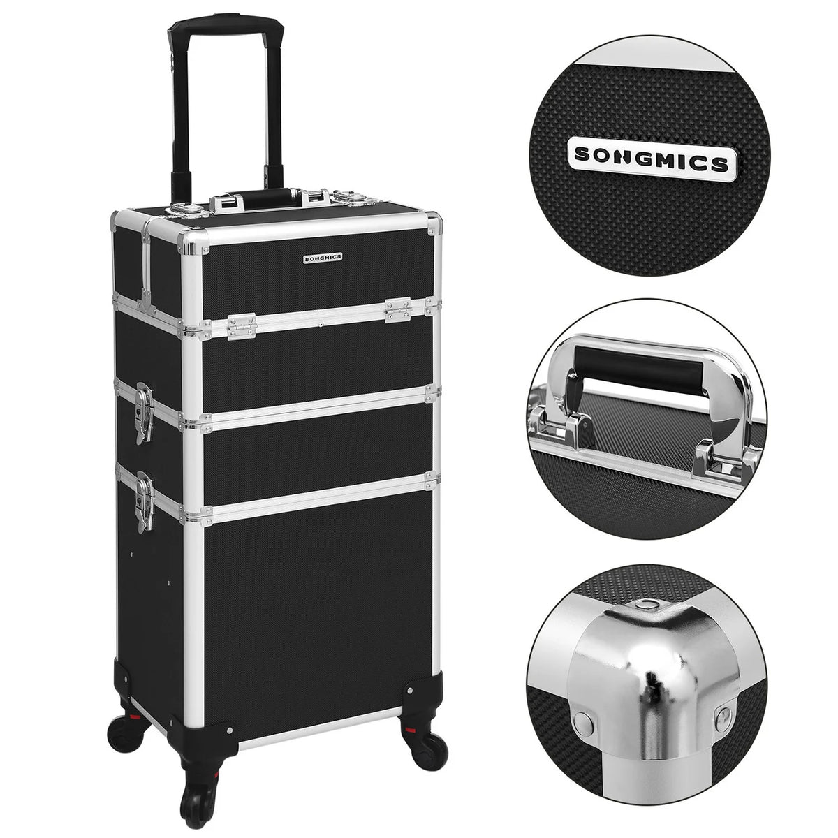 Cosmetics case with Key and Wheels