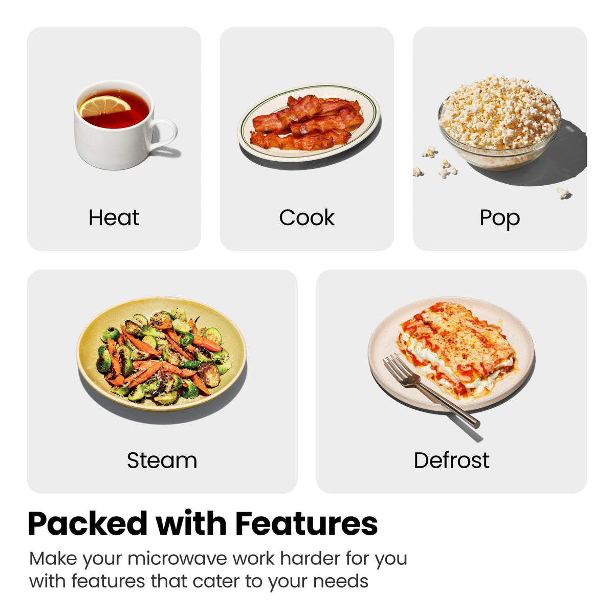 Chefman Encimera Microwave Stainless Essentials