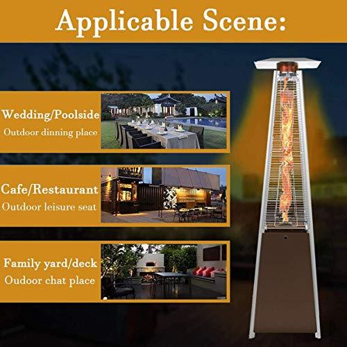 2 Pyramid-shaped External Heaters Games, 42,000 BTU, Torre to Propane Gas Heaters