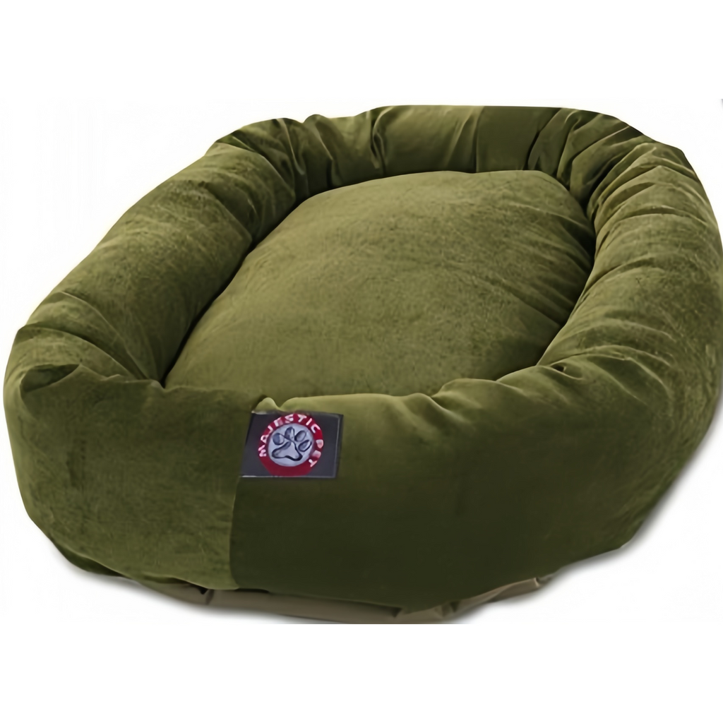 Majestic Pet Villa Bed for Bagel Dogs - 124; Donut-shaped Calming Bed, Multiple Tongs and Colors