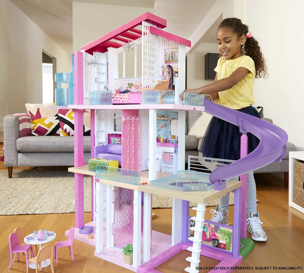 Barbie DreamHouse Doll House with more than 70 Accessories, Functional Lift, Lights and Sound