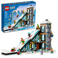 LEGO City 60366 Skiing and Escalating Center, 3 Level Construction Set with Skiing Track, 8 Minifigures and 2 Animal Figures for Imaginative Winter Sports Game, Fun Gift Idea for Children and Skiing Fans