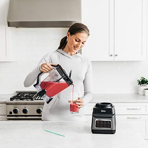 Ninja BN701 Professional Plus Licuator with Auto-iQ and 64 oz Total Crushing Jar of Maximum Liquid Capacity, Grey Color