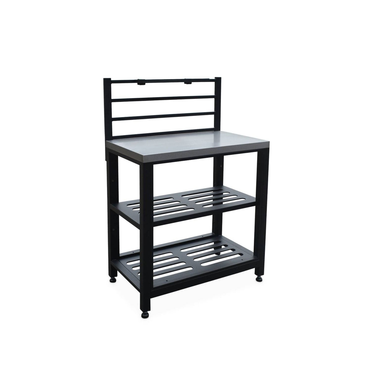 Outdoor Kitchen of Steel 2 Stations, 80cm, Black