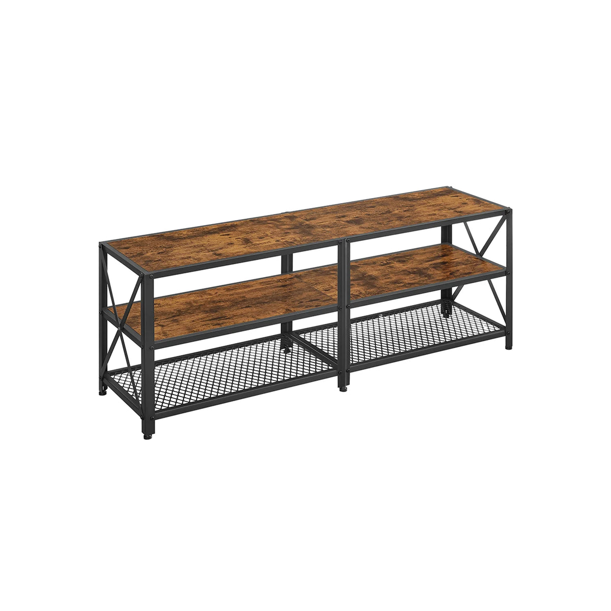 TV Bank Table with Steel Frame Living Room
