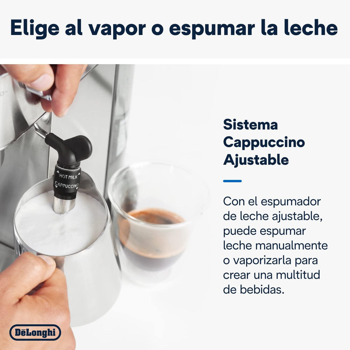 De 'Longhi Dedica - Inoxable Steel Pump Coffee Coffee Coffee Coffee, Espresso and Capuchino, 1.3 Litre Deposit, Antidote System, EC685.M Model, Metal Color