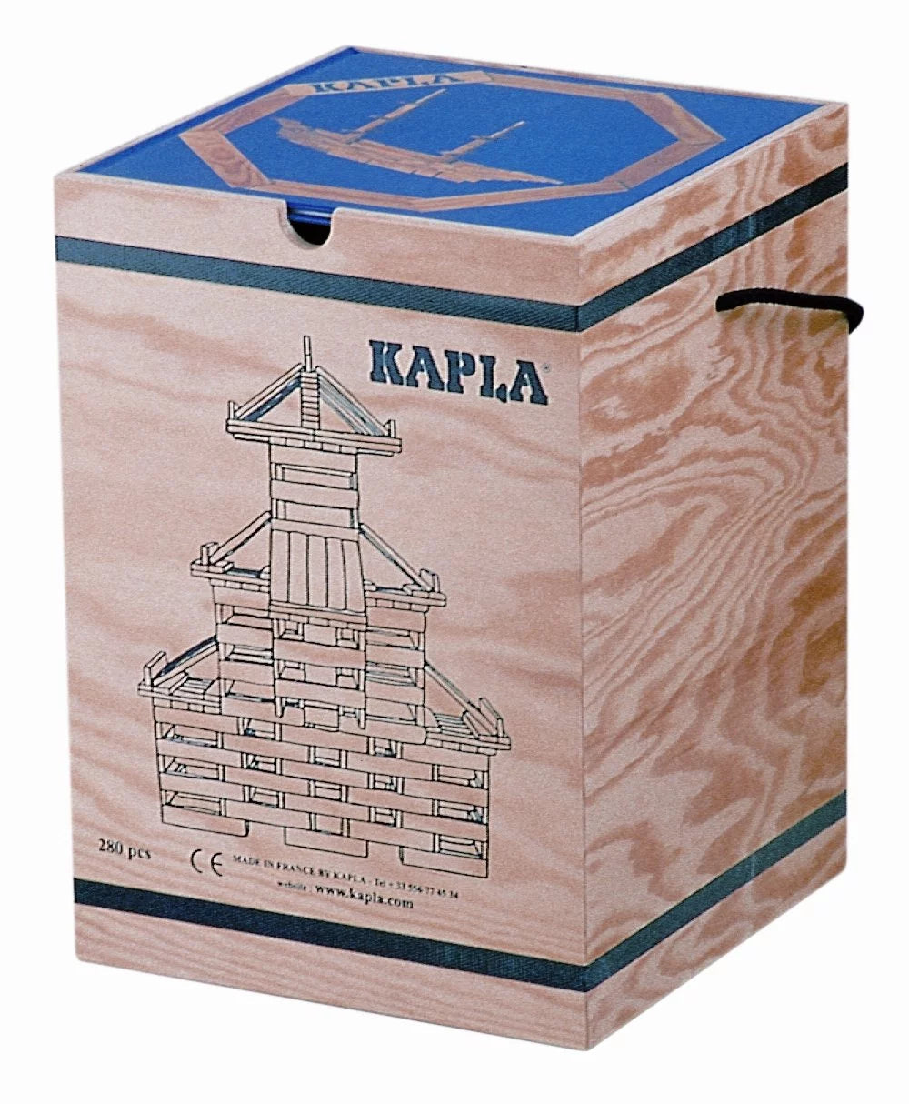 KAPLA 280 Parts Block Set with Advanced Book of Animals and Red Architecture