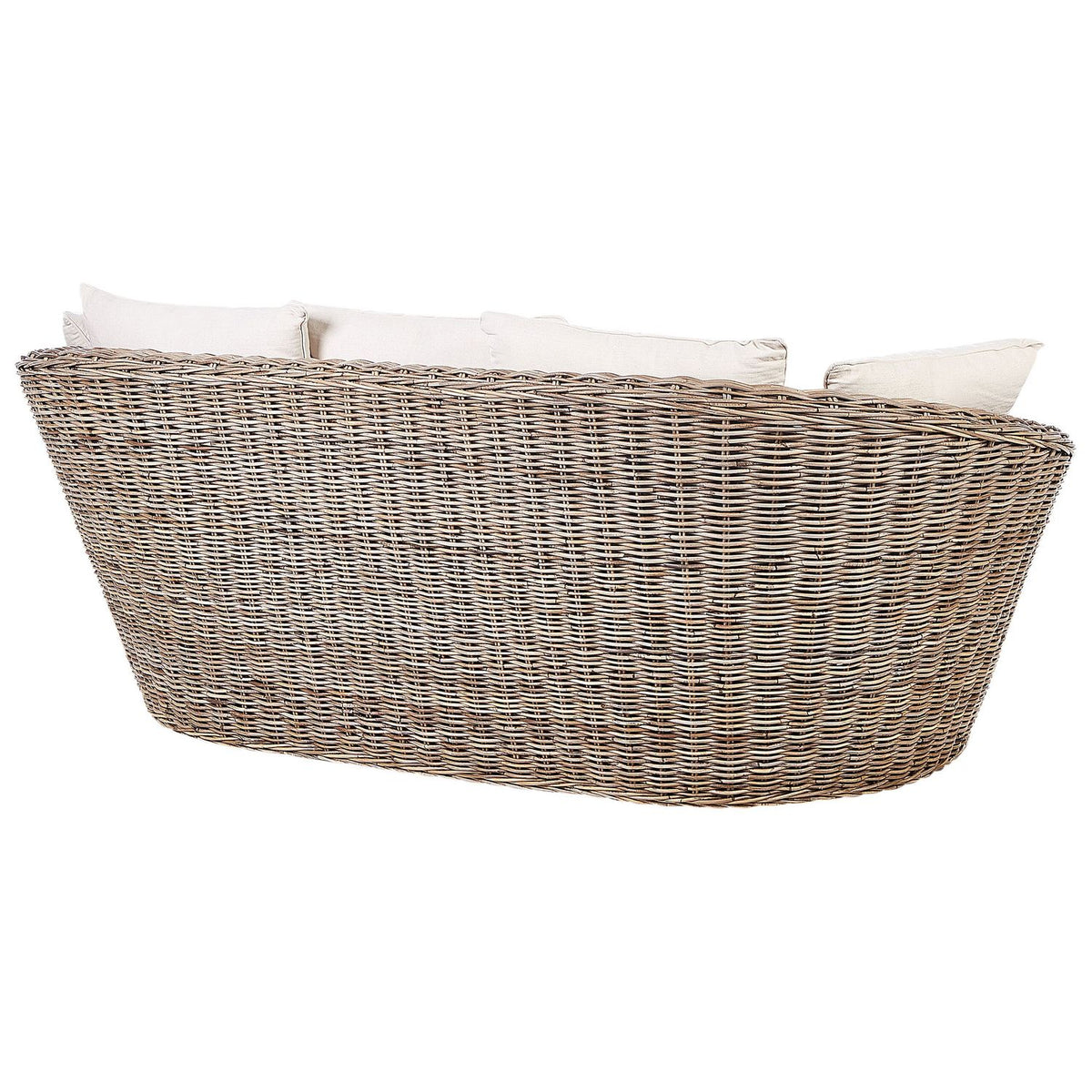 Natural Sofa for Boho Style Garden Made in Natural Rouse With Cava Cogs - Natural