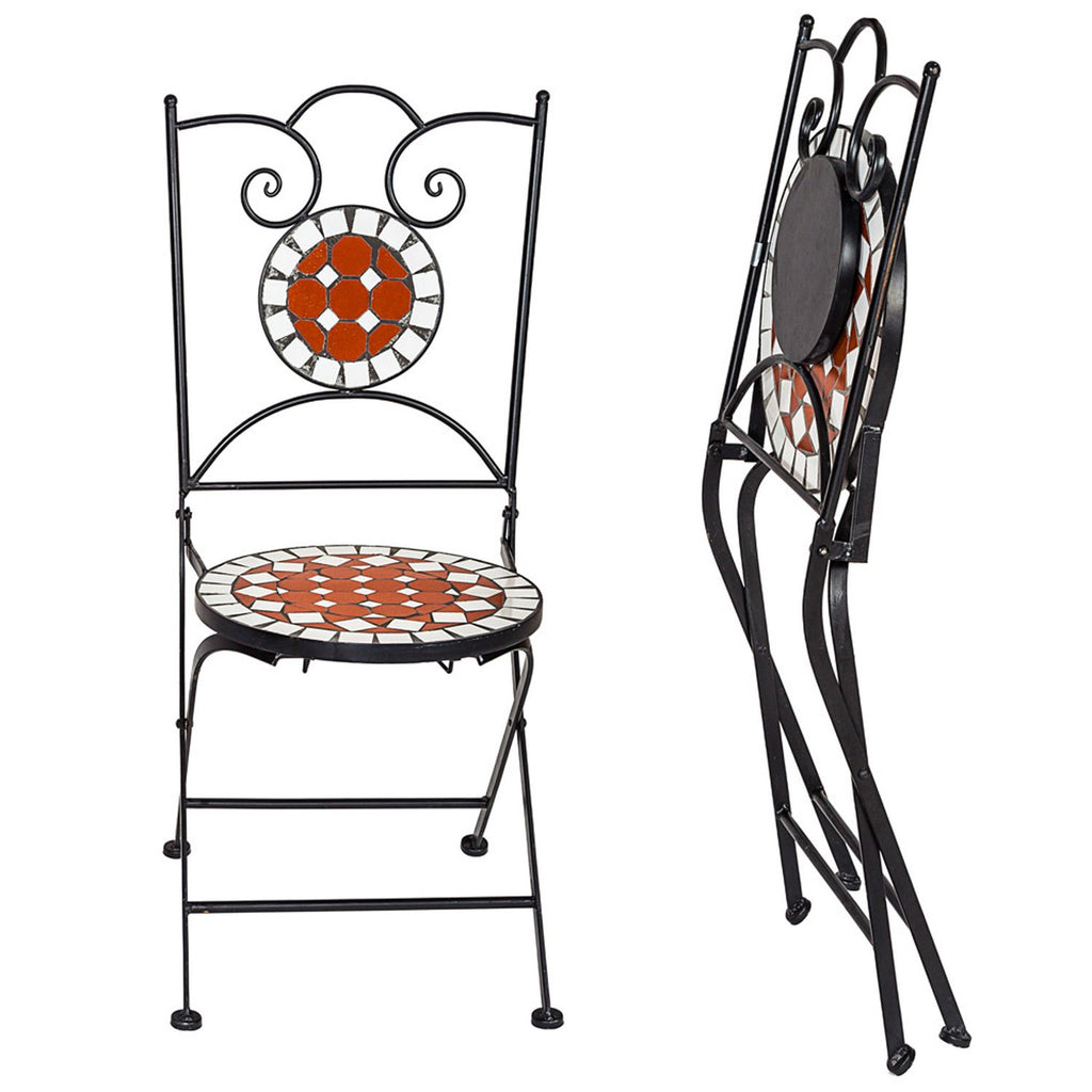 Table Set Ø 60cm + 2 Mosaic Chairs