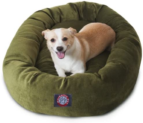 Majestic Pet Villa Bed for Bagel Dogs - 124; Donut-shaped Calming Bed, Multiple Tongs and Colors