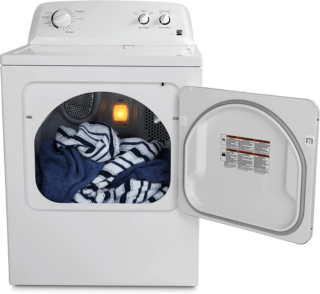 Kenmore 29 "Border Load Electric Dryer with Arrugas Protection and Total 7.0 foot Cubic, White