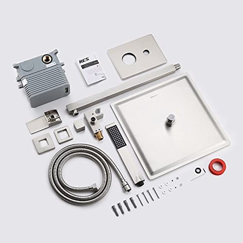 KES Shower System with 12-inch Rainhead Shower