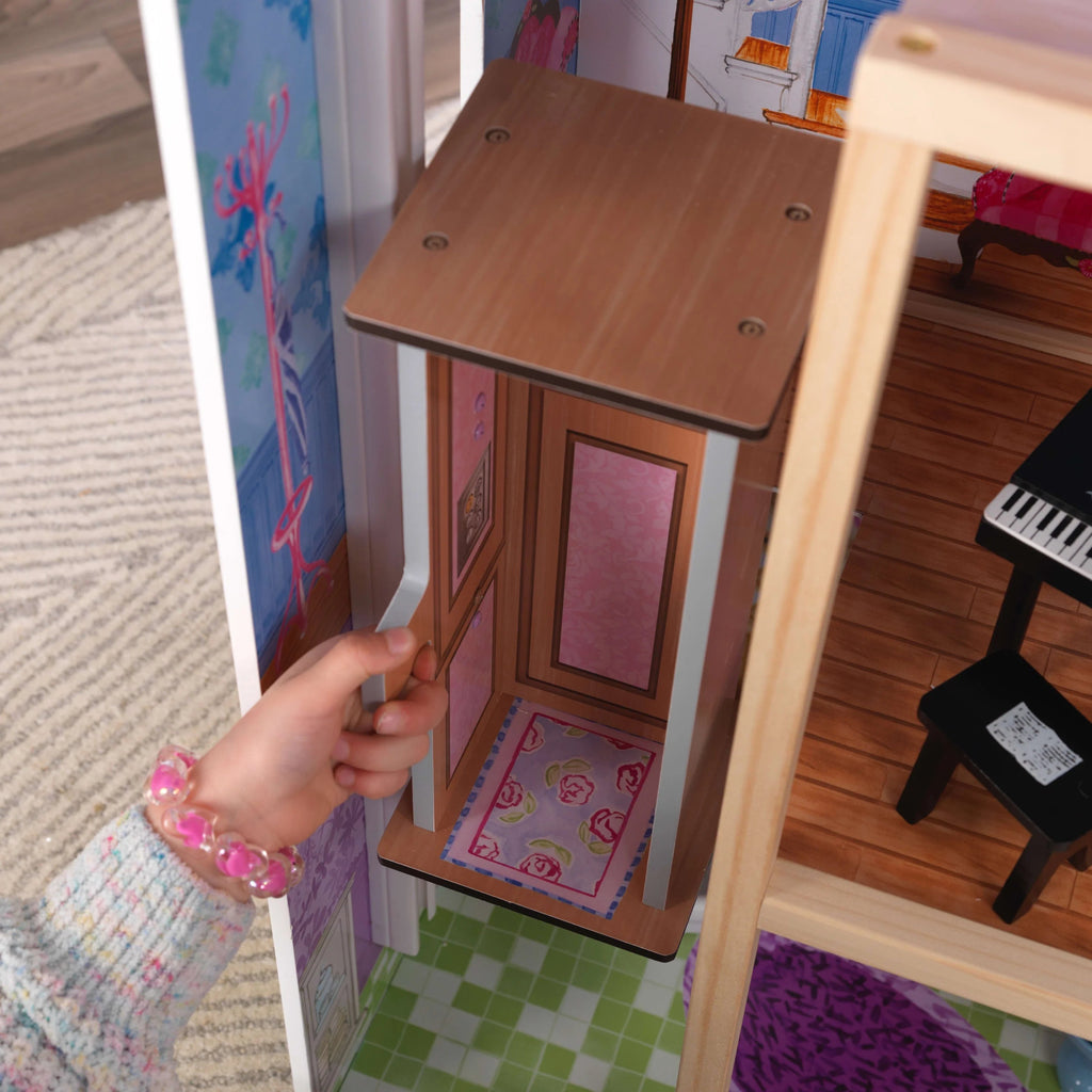 KidKraft My Dreamy Wood Doll House with 14 Accessories