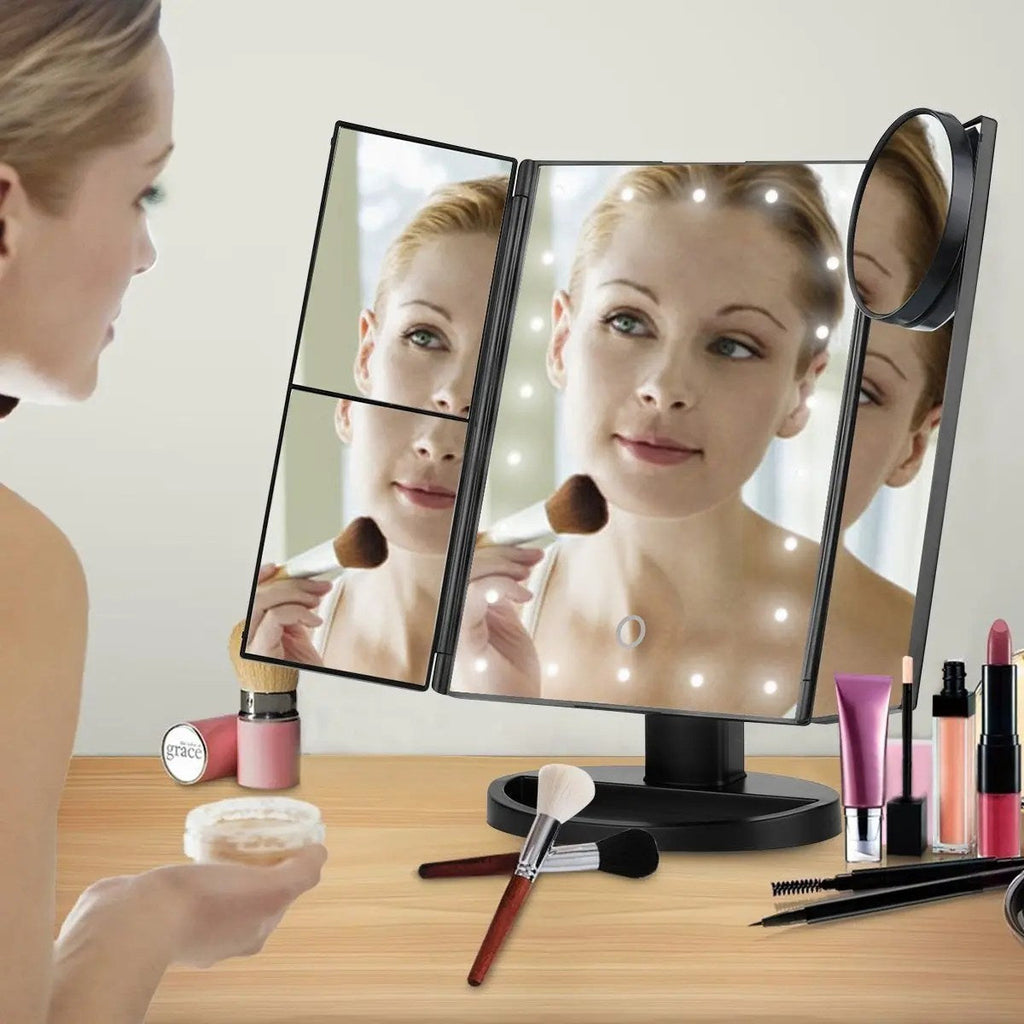 Light Make-up Mirror - Smart Touch Mirror with Lights and 10X Increase
