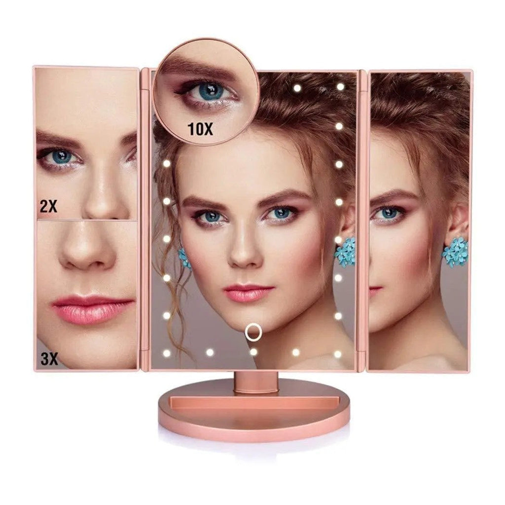 Light Make-up Mirror - Smart Touch Mirror with Lights and 10X Increase
