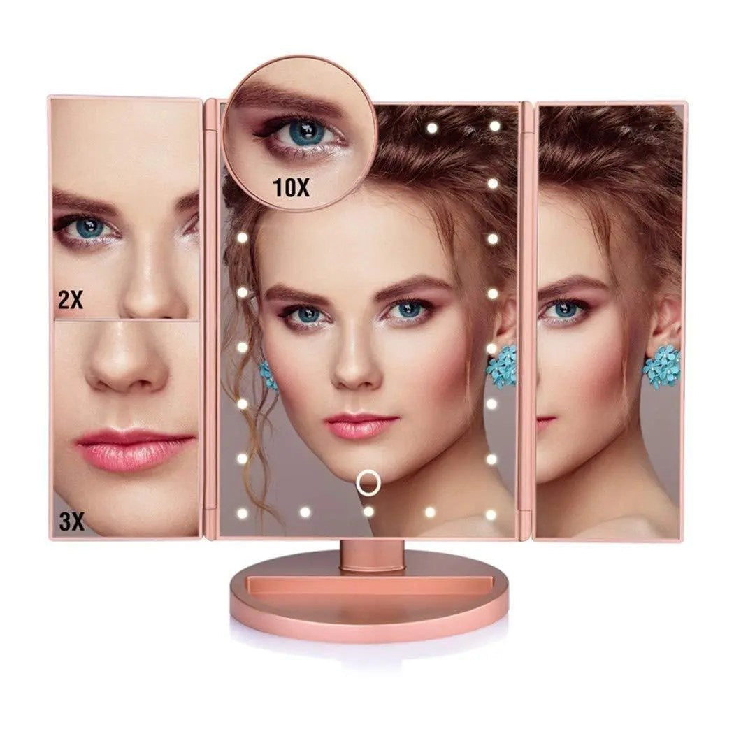 Light Make-up Mirror - Smart Touch Mirror with Lights and 10X Increase