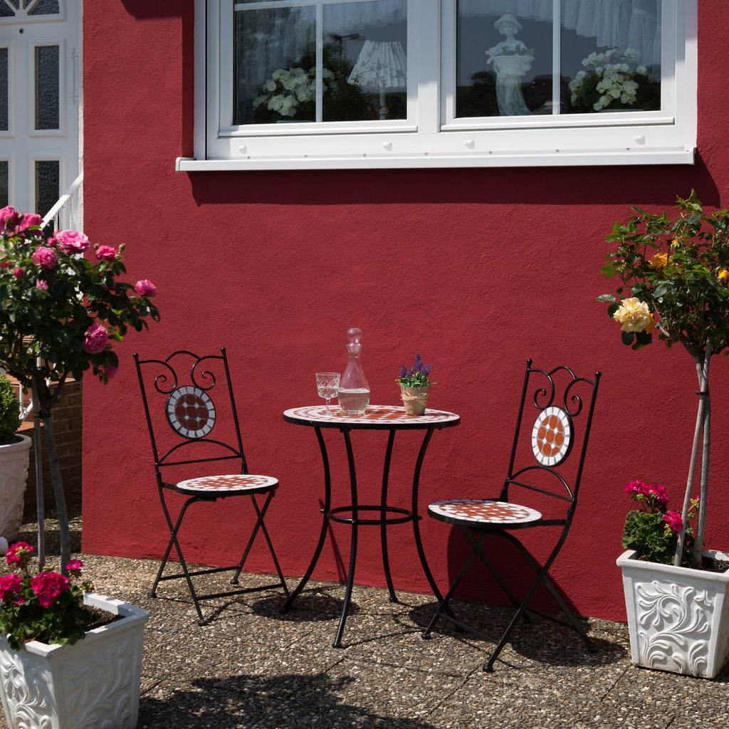 Table Set Ø 60cm + 2 Mosaic Chairs
