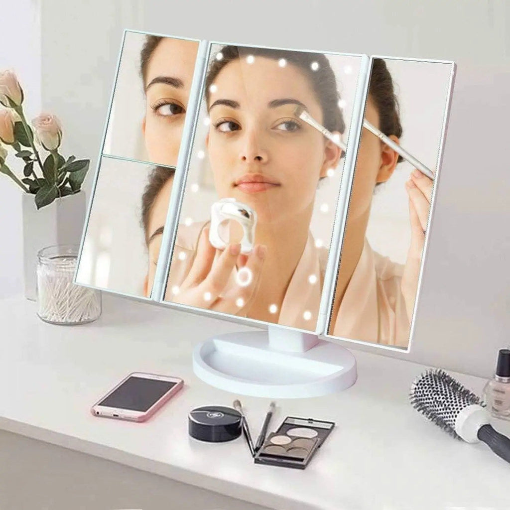 Light Make-up Mirror - Smart Touch Mirror with Lights and 10X Increase