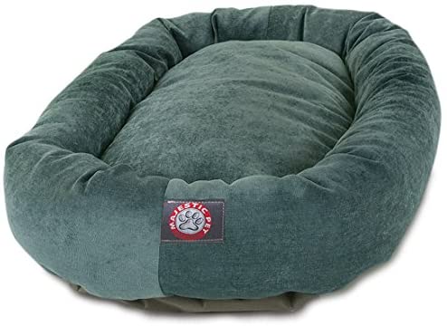 Majestic Pet Villa Bed for Bagel Dogs - 124; Donut-shaped Calming Bed, Multiple Tongs and Colors