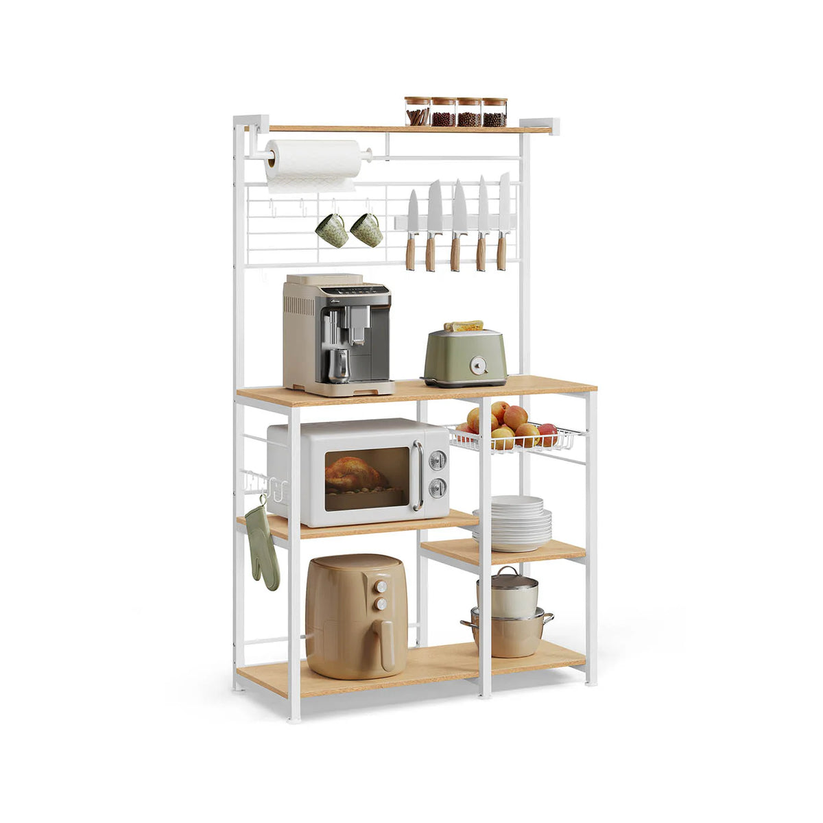Stairway Kitchen Support for Bakery Wire Basket Paper Support