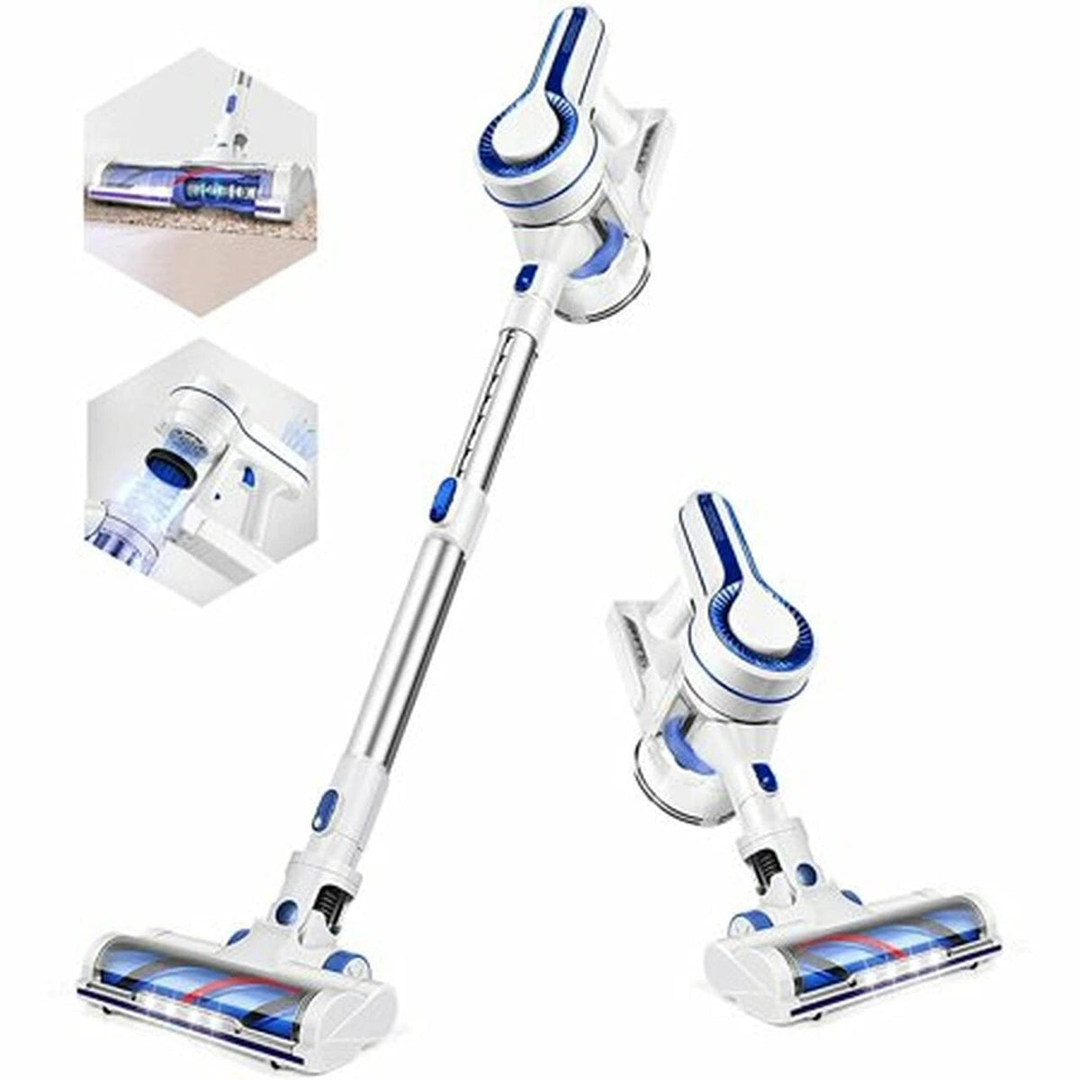 APOSEN Wireless vacuum cleaner 4 in 1 Light, Ideal for Carpets, Hard Flooring and Mascot Hair