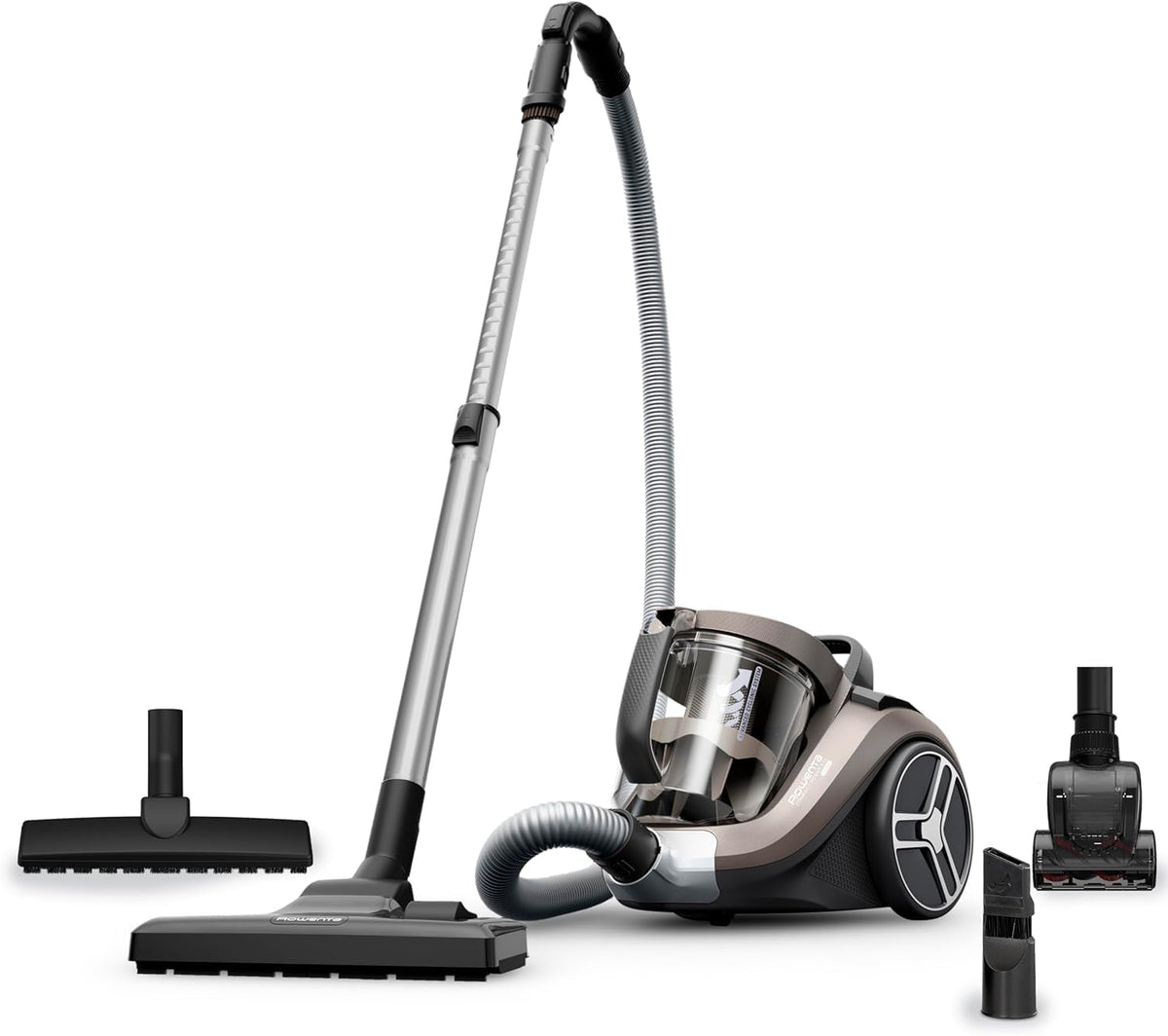 Rowenta Compact Power XXL Bag-free vacuum cleaner, 900W Energy-Efficient Motor, Advanced Cyclonic Filtration, 2.5L Large Extra Deposit, Compact, Classic Kit, RO4B23 Model