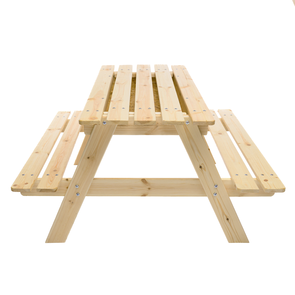 Children's Picnic Table with Incorporated Box to Play - 90x90xa50 Cm Timbela M010-1