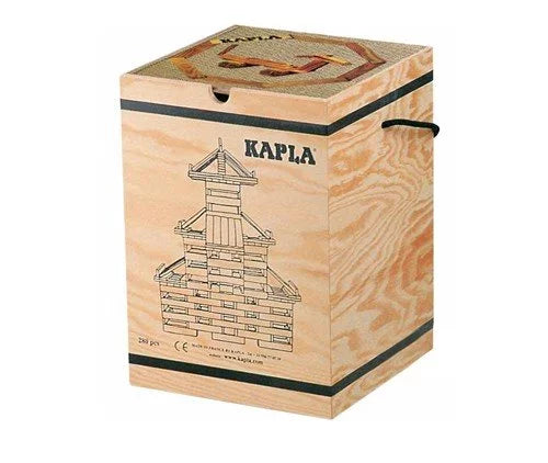 KAPLA 280 Parts Block Set with Advanced Book of Animals and Red Architecture