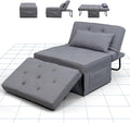 FLEXISPOT Sofa Bed Extendable Folding Sleeping Chair with Bed Function, Chair Beds with Function, Convertible Bed Chair, Load Capacity 300 kg, Grey